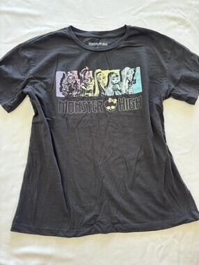 y2k Black Monster High baby tee
